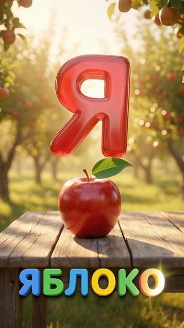 🍎 Буква Я — Яблоко!