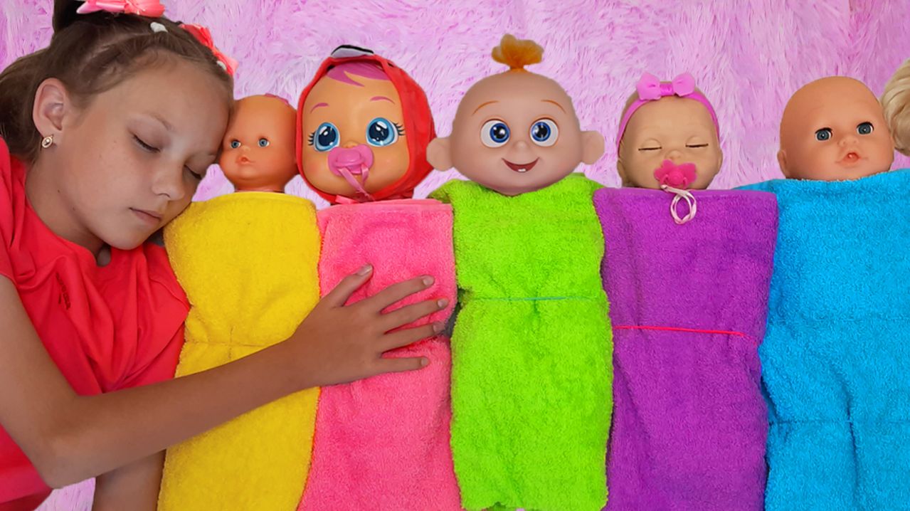 Песенки - Дети играют  с Пупсиками - Видео для детей
