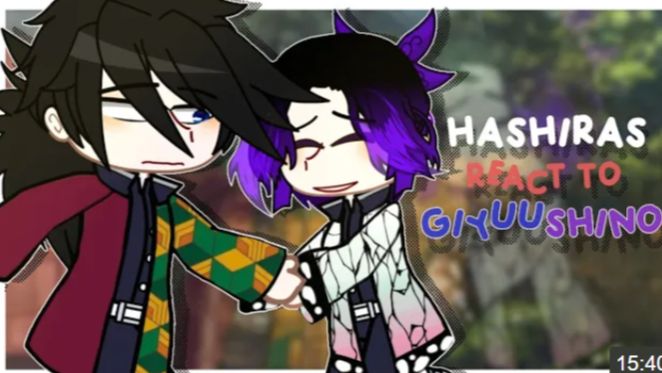• Hashiras React To Giyuushino •, Demon Slayer,
