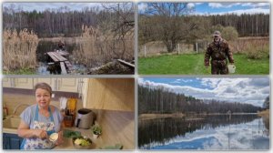 ПРОВЕРИЛА ЧТО ТАМ У ЛЁШИКА НА РЫБАЛКЕ, СДЕЛАЛА САЛАТ С КРАБОВЫМИ ПАЛОЧКАМИ.