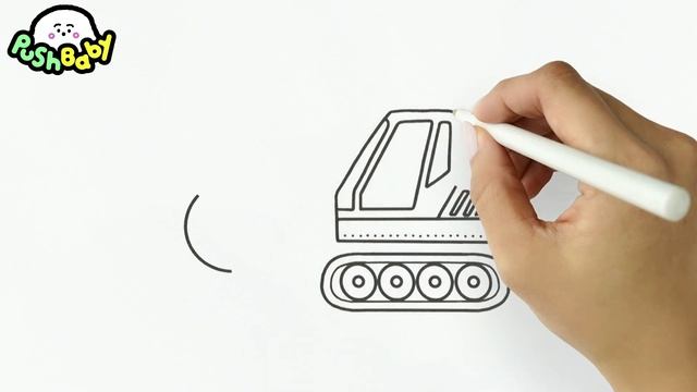 Sketches In Motion  Excavator Car  PushBaby Official