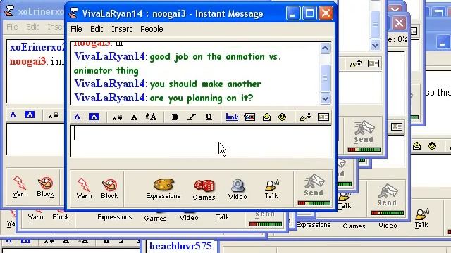 AIM Spam - 100 IMs In 13 Minutes