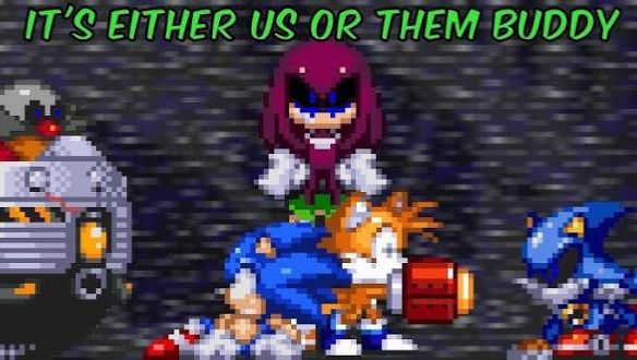 knuckles exe the emerald curse, последняя концовка за соника и тейлза