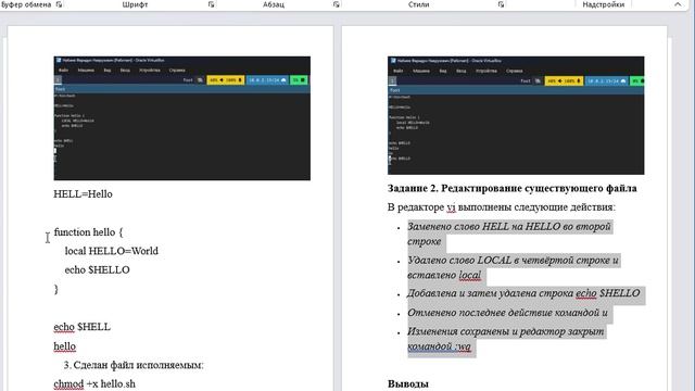 Скринкаст подготовки отчета по лабораторной работе №10
