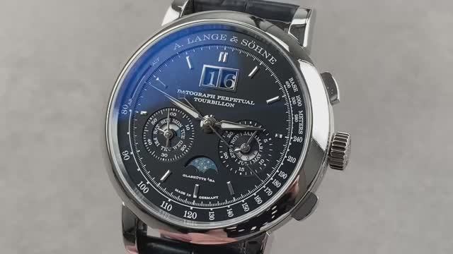 А. Lange & Sohne Saxonia Datograph Perpetual Calendar Tourbillon Limited Edition 740.036F