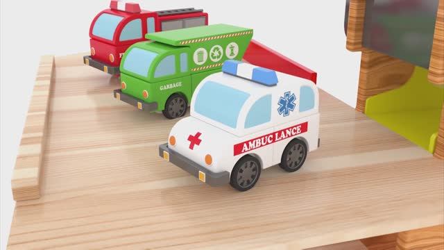 Детские цвета с транспортными средствами, детские цвета автомобилей, парковка транспортных средств