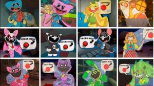 Поппи Плейтайм Все картонные фигуры - игра Poppy Playtime