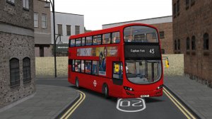 Поездка на Wright Streetdeck по маршруту №45 по карте London