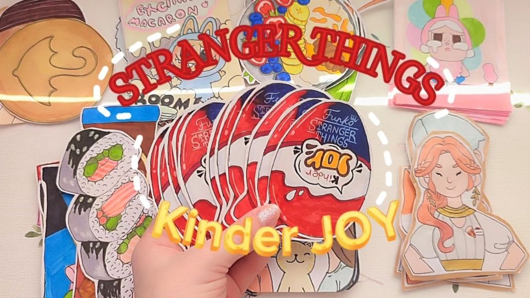 ✨STRANGER THINGS Kinder JOY✨🐾Бумажная кошка🐾