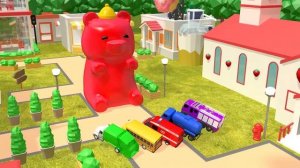 Игрушечные строительные машинки, дрель, футбольный мяч для игр, изучение цветов для детей.