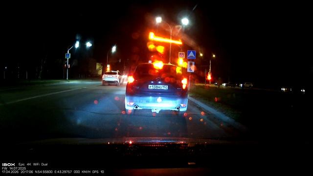 IBOX Epic 4K WIFI DUAL съемка ночью