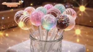 Стеклянные попкейки. Светящаяся ИИ - анимация.