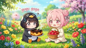 Пингвиненок Гугу Гага печет праздничный торт ｜ Трогательная история о Чиби