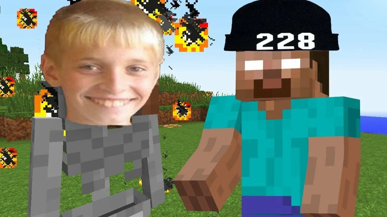 Выживание в майне данила колбаса и Валерарог52