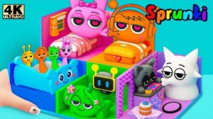 ИНКРЕДИБОКС СПРУНКИ 🏠 DIY КАРТОННЫЙ ДОМ ДЛЯ СПРУНКИ | МИЛАЯ ПАРА И МАЛЕНЬКИЙ СПРУНКИ БУМАЖНАЯ ИГРА