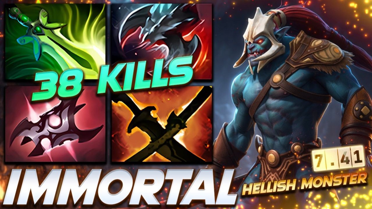 HUSKAR HELL WARRIOR 38 FRAGS — профессиональный геймплей в Dota 2 [Смотри и учись]