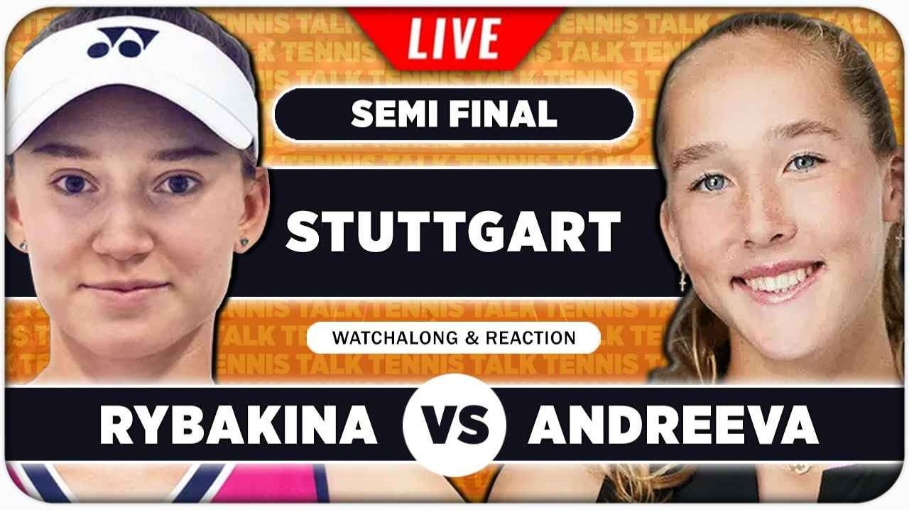 Рыбакина Е — Андреева М Теннис. WTA. Штутгарт. Грунт Прямая трансляция