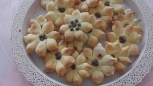 Рецепт. Мое красивое и любимое печенье. Творожный цветочек..