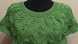 Джемпер "Ёлка", азиатский росток подрезы.