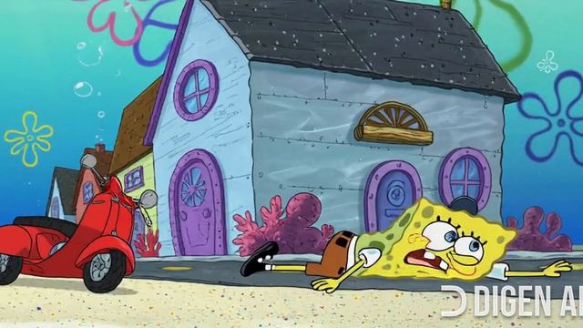 SpongeBob AI Digen скутер
