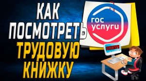 Трудовая книжка на госуслугах как посмотреть