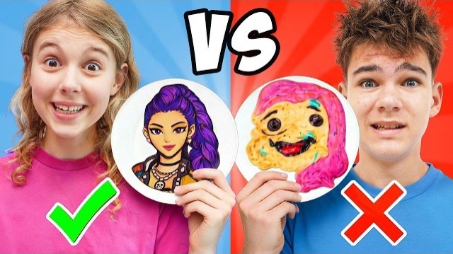 НЕВЕРОЯТНЫЙ ЧЕЛЛЕНДЖ БЛИНОВ | Мы соревнуемся с нашими ИИ-роботами!