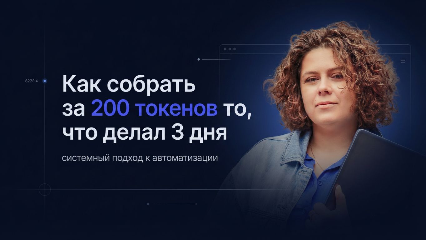 Как за 200 токенов собрать то, что ты раньше делал 3 недели (на самом деле никогда)