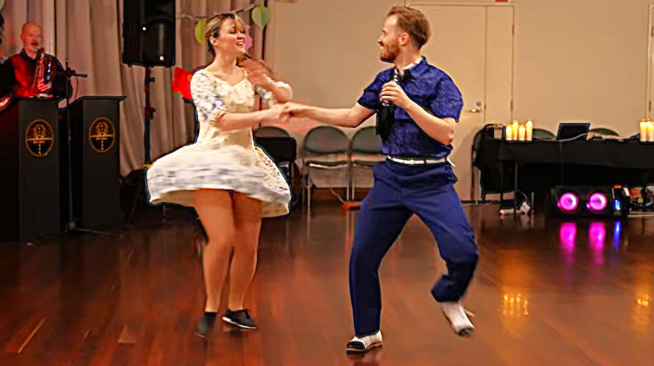 Забавный танец буги-вуги - Сондре и Таня. #Развлечения #Танцы