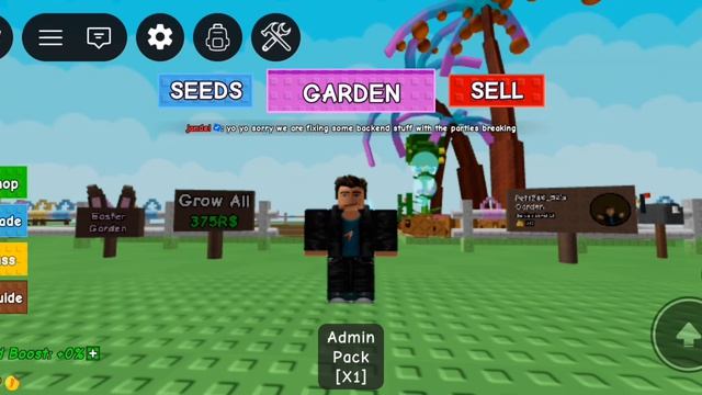 Открыл админ пак