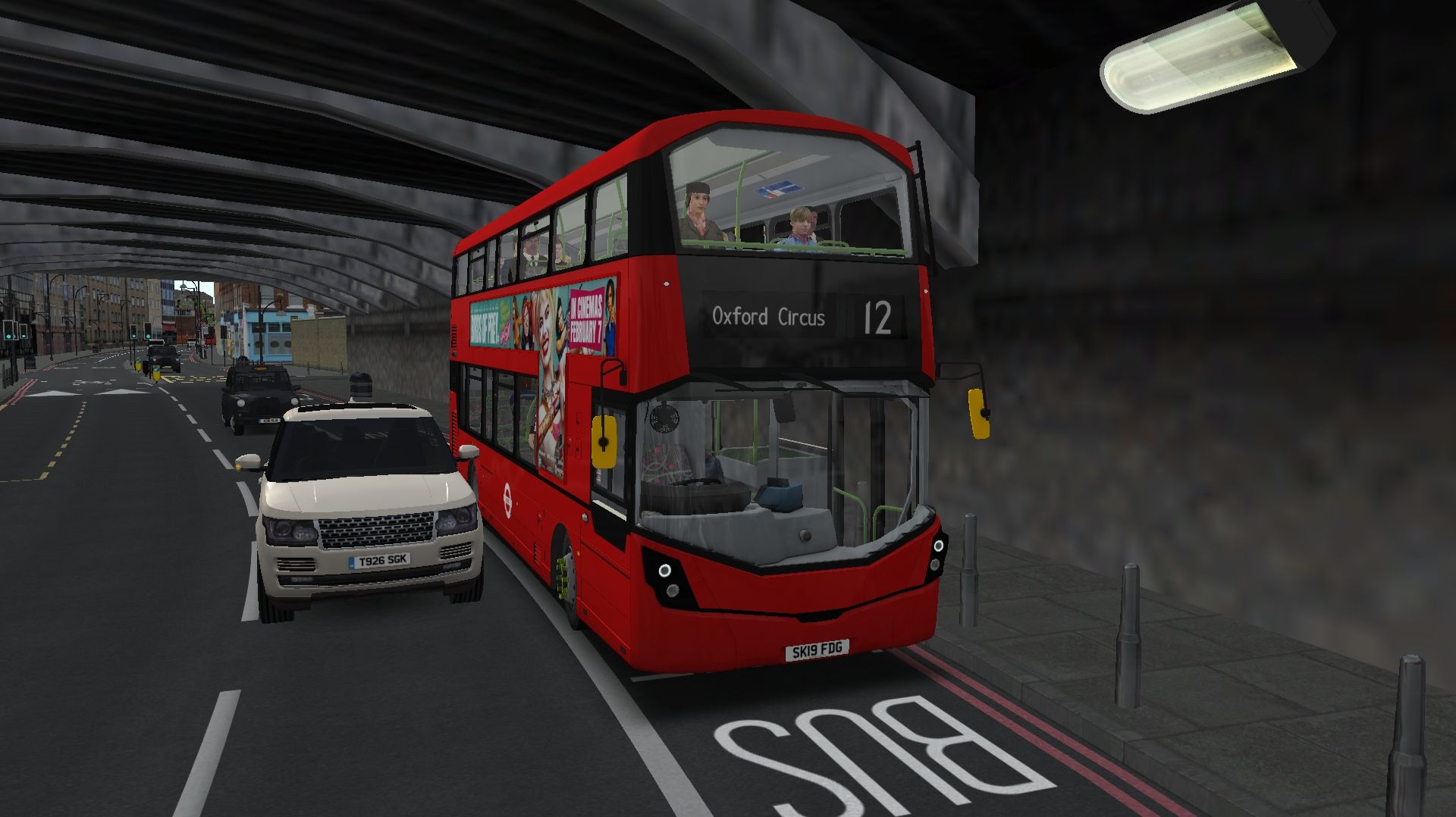 Поездка на Wright Streetdeck по маршруту №12 по карте London