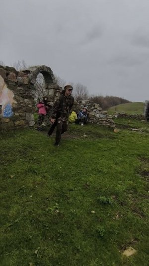 Играем в лазертаг в горах