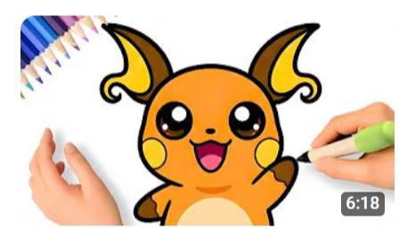 КАК ПРОСТО НАРИСОВАТЬ МИЛОГО РАЙЧУ ⚡ ПОКЕМОН