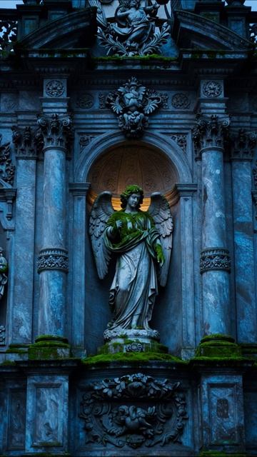 Ангел в вечернем свете #архитектура #скульптура #искусство