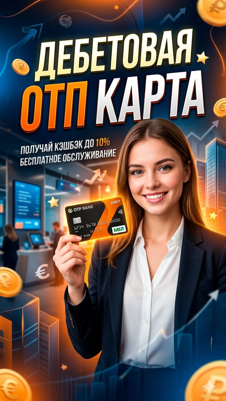 Дебетовая карта ОТП Банка! Обзор и условия, плюсы и минусы!