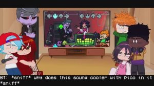 Friday Night Funkin  React to FNF Playable Pico Update _ Gacha Club _ FNF