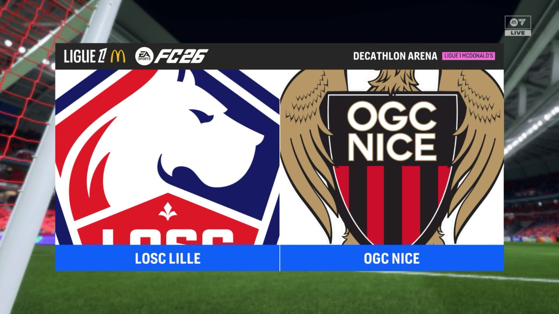 Лилль - Ницца 30 тур Лига 1 Чемпионат Франции 25/26 FC26