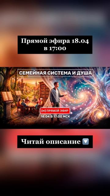 💻📽 18.04.2026 прямой эфир в 17:00 МСК🔽