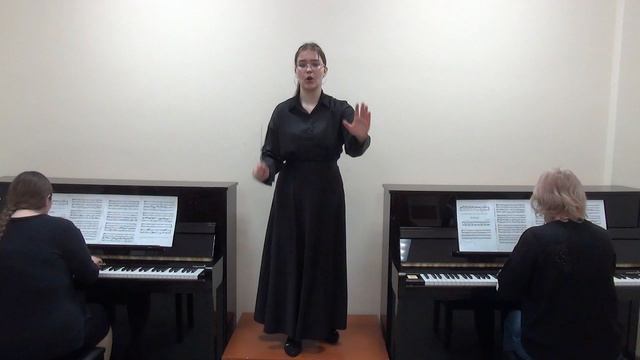 Ш. Гуно хор придворных из оперы _Ромео и Джульетта_ Дирижирует Репенко Ариана 3 курс ТМК