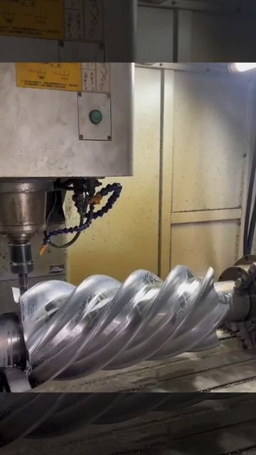 Процесс механической обработки ротора винтового компрессора. #компрессор #запчасти #изготовление