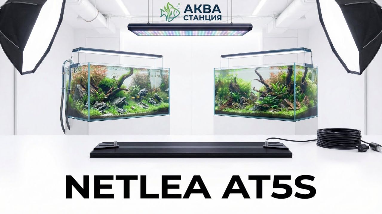 NETLEA AT5S Распаковка,настройка,тесты аквариумного светильника.