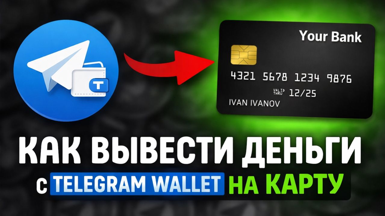 как вывести деньги из Telegram Wallet телеграм валлет на карту без комиссии