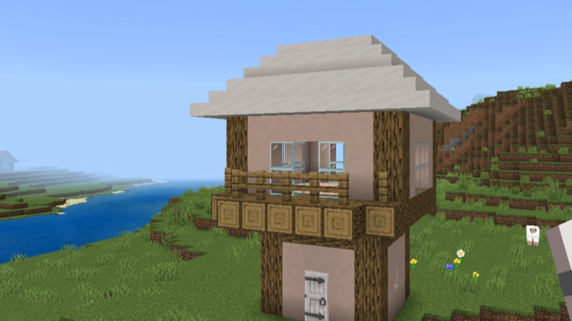 КАК ПОСТРОИТЬ ДОМ ИЗ СОВРЕМЕННОЙ ДЕРЕВНИ В МАЙНКРАФТ