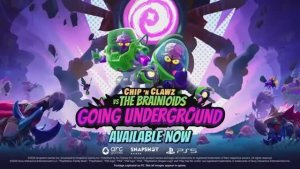 Chip n Clawz vs The Brainioids - трейлер выхода дополнения Going Underground для PS5