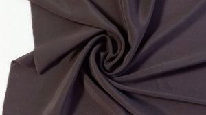 Ткань крепдешин шёлковый Италия, 553 серо-коричневый
