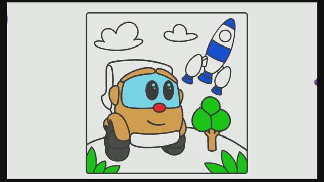 Грузовичок Лёва . Мультики для детей .Мультики для детей про машинки .  Играем и рисуем  с Лёвой.