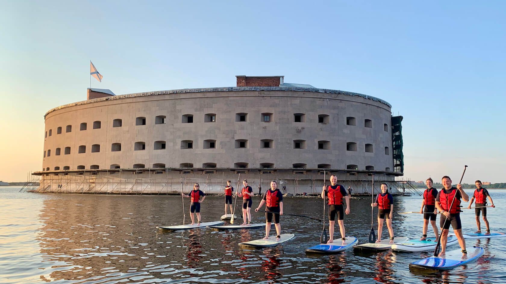 САП корпоратив СПб Кронштадт парк Остров фортов Финский залив MAX EVENTS