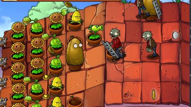 Битва с зомби на крыше.