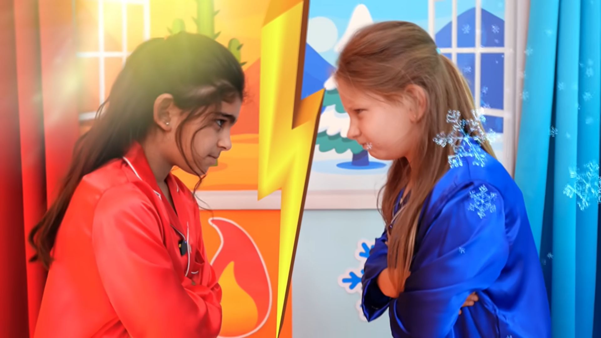 Лед и Огонь  Истории двух принцесс для детей