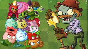 Plants VS Zombies-2 Fusion РАСТЕНИЯ ПРОТИВ ЗОМБИ Grafted mod Hybrid pvz ПВЗ МОД Битва прохождение