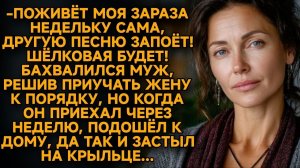 Решил жёстко проучить жену… но, вернувшись, ЗАСТЫЛ НА КРЫЛЬЦЕ...